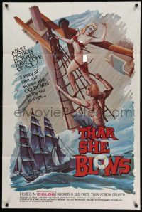 5b922 THAR SHE BLOWS 1sh '69 a story of men and women who GO DOWN to the sea in ships!