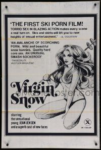 5b950 VIRGIN SNOW 1sh '76 Jean Jennings, Vanessa Del Rio, sex!