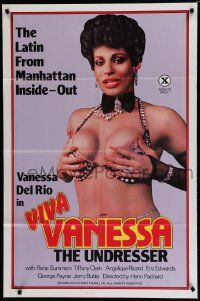5b954 VIVA VANESSA 1sh '84 sexy Vanessa Del Rio is the Latin from Manhattan, x-rated!