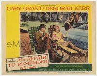 5c524 AFFAIR TO REMEMBER LC #2 '57 Cary Grant & sexy Deborah Kerr lounging on deck, Leo McCarey!