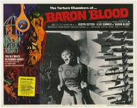 5c543 BARON BLOOD LC #1 '72 Mario Bava, close up of sexy Elke Sommer screaming in terror!