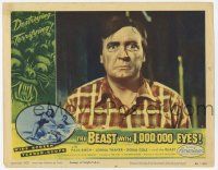 5c549 BEAST WITH 1,000,000 EYES LC #4 '55 cool border art of monster, terrified Leonard Tarver!
