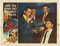 5c556 BIG COMBO LC '55 Lee Van Cleef, Holliman w/ Richard Conte torturing Cornel Wilde, film noir!