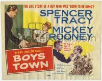 5c051 BOYS TOWN TC R57 Spencer Tracy as Father Flannagan with Mickey Rooney!