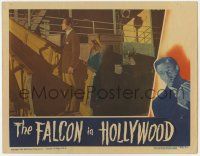 5c649 FALCON IN HOLLYWOOD LC '44 detective Tom Conway & Veda Ann Borg about to board ship!