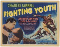 5c127 FIGHTING YOUTH TC '35 art of all-America football stars in action on playing field!