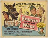 5c142 FRANCIS JOINS THE WACS TC '54 Donald O'Connor & talking mule are in the ladies' Army now!