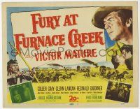 5c145 FURY AT FURNACE CREEK TC '48 Victor Mature & Coleen Gray, cool western artwork!