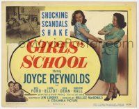 5c156 GIRLS' SCHOOL TC '50 bad girl Joyce Reynolds, shocking scandals shake it up!