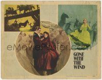 5c688 GONE WITH THE WIND LC #3 R47 Gable dancing with Vivien Leigh & she's fleeing burning Atlanta!