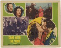 5c689 GONE WITH THE WIND LC #5 R54 art of Clark Gable, Vivien Leigh, Barbara O'Neil & Mitchell!
