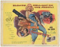 5c179 GUNS, GIRLS & GANGSTERS TC '59 sexiest bad Mamie Van Doren, blonde hell-cat on the prowl!