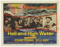 5c195 HELL & HIGH WATER TC '54 Samuel Fuller, Richard Widmark with sailors prepare to fight!