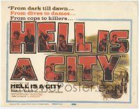 5c198 HELL IS A CITY TC '60 from dark till dawn, from dives to dames, from cops to killers!