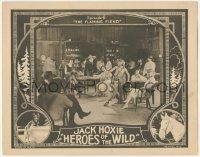 5c700 HEROES OF THE WILD chapter 6 LC '27 cowboy Jack Hoxie sees harem girl in bar, Flaming Fiend!