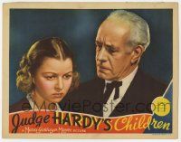 5c728 JUDGE HARDY'S CHILDREN LC '38 Lewis Stone telling Cecilia Parker he'll stand back of her!