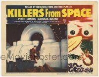 5c732 KILLERS FROM SPACE LC #3 '54 Peter Graves inside the bulb-eyed aliens' space ship!