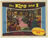 5c733 KING & I LC #5 '56 Brynner watches Deborah Kerr with kids, Rodgers & Hammerstein's musical!