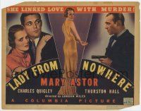 5c230 LADY FROM NOWHERE TC '36 sexy Mary Astor linked love with murder, she knows too much!