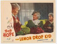 5c743 LEMON DROP KID LC #2 '51 close up of wacky Bob Hope in drag with two old ladies!