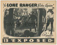 5c749 LONE RANGER RIDES AGAIN chapter 13 LC '39 great image of Robert Livingston catching bad guys!