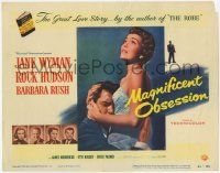 5c247 MAGNIFICENT OBSESSION TC '54 blind Jane Wyman with Rock Hudson, Douglas Sirk classic!