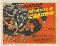 5c264 MISSILE TO THE MOON TC '59 giant fiendish creature, a strange and forbidding race!