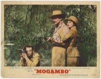 5c775 MOGAMBO LC #5 '53 Clark Gable, Grace Kelly & Donald Sinden with camera & gun in Africa!