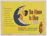 5c270 MOON IS BLUE TC '53 William Holden, virgin Maggie McNamara, directed by Otto Preminger!