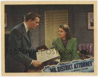 5c781 MR. DISTRICT ATTORNEY LC '41 Dennis O'Keefe shows paper to concerned Florence Rice!
