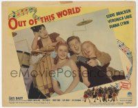 5c813 OUT OF THIS WORLD LC #2 '45 Veronica Lake, Diana Lynn, Cass Daley & Eddie Bracken by drums!