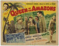 5c310 QUEEN OF THE AMAZONS TC '47 sexy leopard-suited girls, sensuous sirens made for LOVE or WAR!