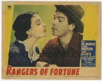 5c840 RANGERS OF FORTUNE LC '40 pretty Patricia Morison wants cowboy Fred MacMurray to kiss her!