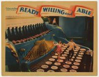 5c843 READY, WILLING & ABLE LC '37 incredible image of Ruby Keeler dancing on giant typewriter!