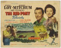 5c319 RED PONY TC '49 Robert Mitchum is Myrna Loy's ranch hand, written by John Steinbeck!
