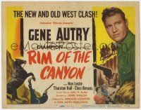5c326 RIM OF THE CANYON TC '49 cowboy Gene Autry & his horse Champion, the new and old West clash!