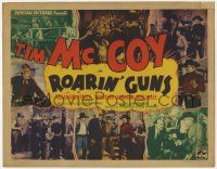 5c329 ROARIN' GUNS TC '36 cowboy hero Tim McCoy shown in several great scenes!