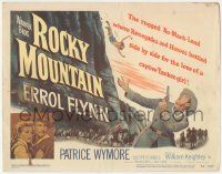 5c334 ROCKY MOUNTAIN TC '50 part renegade part hero Errol Flynn & pretty Patrice Wymore!