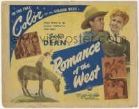 5c338 ROMANCE OF THE WEST TC '46 great image of singin' cowboy Eddie Dean, Joan Barton!