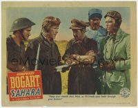 5c870 SAHARA LC '43 Humphrey Bogart threatens to knock Nazi's teeth through his brains!