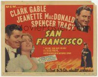 5c344 SAN FRANCISCO TC R48 Clark Gable & sexy Jeanette MacDonald together for the first time!