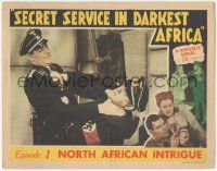 5c880 SECRET SERVICE IN DARKEST AFRICA chapter 1 LC '43 Nazis w/ swastikas in struggle, full-color!