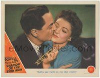 5c004 SHADOW OF THE THIN MAN LC '41 Powell kissing Loy goodbye before seeing a man about a murder!