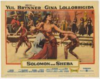 5c900 SOLOMON & SHEBA LC #7 '59 barely-dressed Gina Lollobrigida does a sexy dance at ceremony!