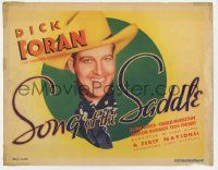 5c387 SONG OF THE SADDLE TC '36 great smiling headshot of Dick Foran, The Singing Cowboy!