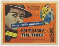 5c414 THIEF TC '52 Ray Milland & Rita Gam filmed entirely without any dialogue!