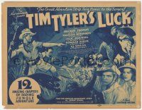 5c419 TIM TYLER'S LUCK TC '37 Universal serial, cool art of Frankie Thomas & wild jungle animals!