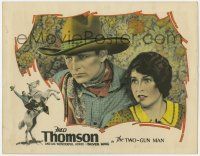 5c968 TWO-GUN MAN LC '26 great close up of cowboy Fred Thomson & pretty Olive Hasbrouck!