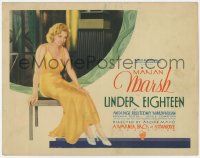 5c433 UNDER EIGHTEEN TC '31 poor beautiful Marian Marsh almost has an affair with a rich playboy!!