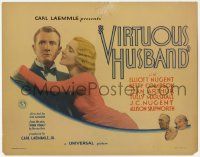 5c443 VIRTUOUS HUSBAND TC '31 sexy Jean Arthur is married to a shy man who won't sleep with her!